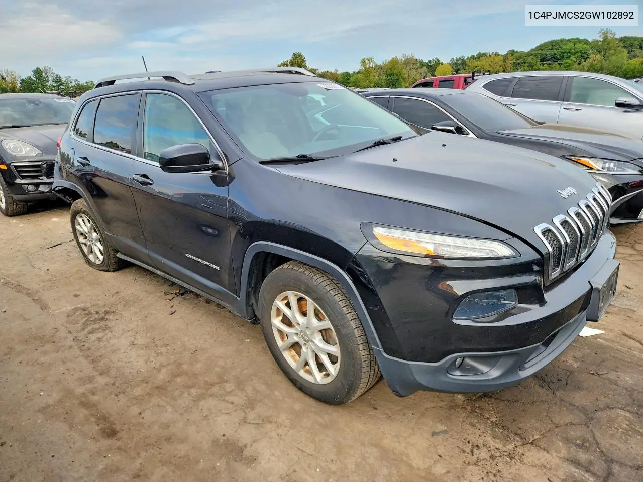 2016 JEEP CHEROKEE VIN 1C4PJMCS2GW102892 — фото 4