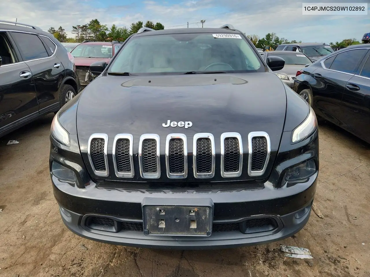 2016 JEEP CHEROKEE VIN 1C4PJMCS2GW102892 — фото 5