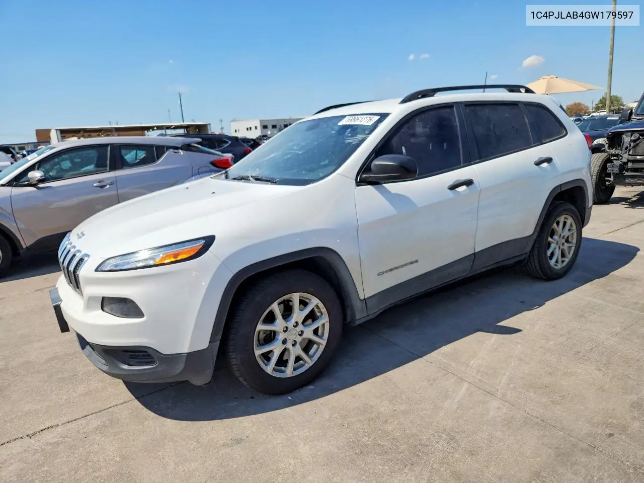 JEEP CHEROKEE 2016, VIN 1C4PJLAB4GW179597
