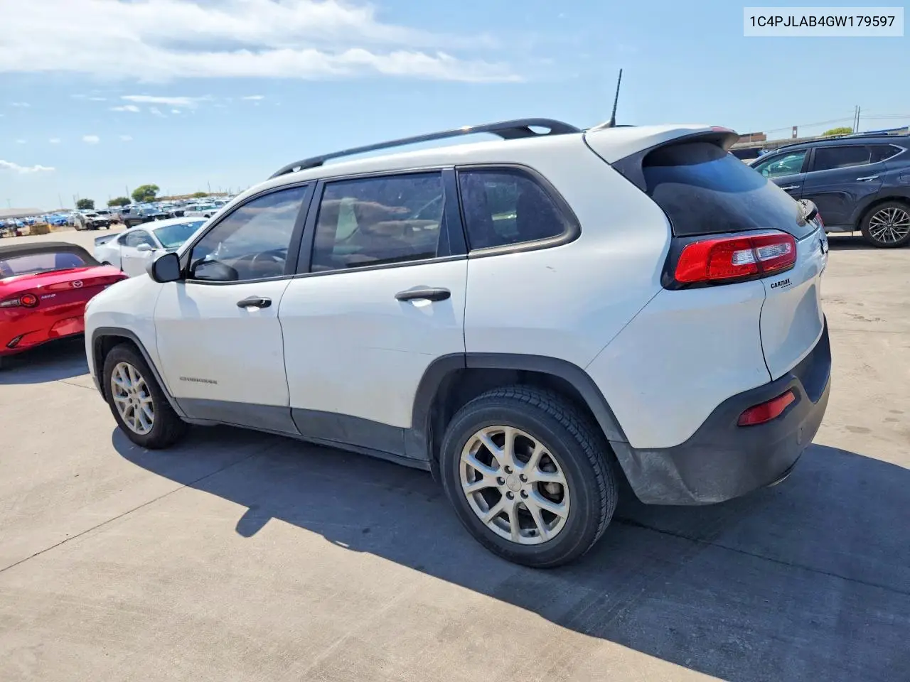 2016 JEEP CHEROKEE VIN 1C4PJLAB4GW179597 — фото 2