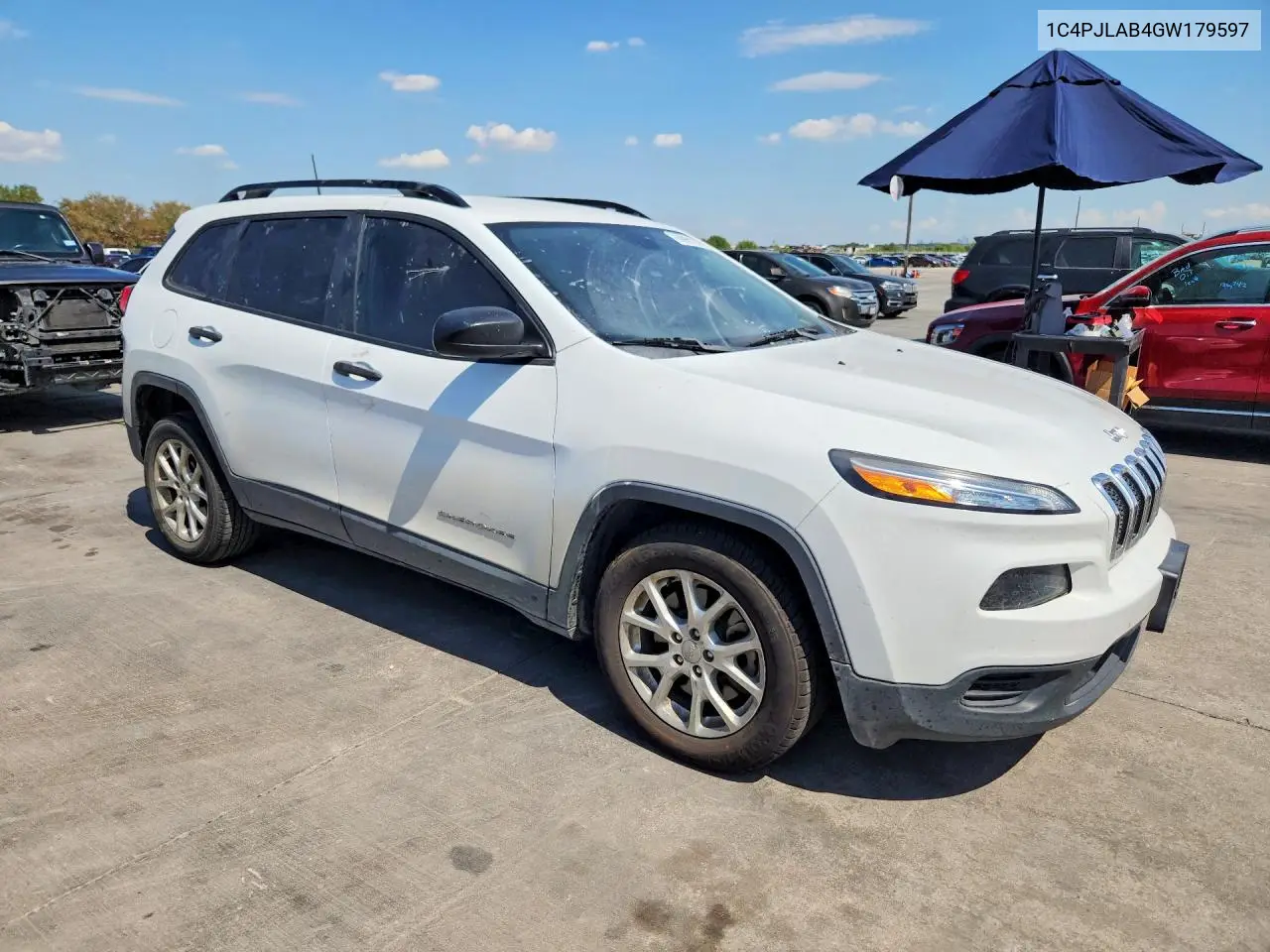 2016 JEEP CHEROKEE VIN 1C4PJLAB4GW179597 — фото 4