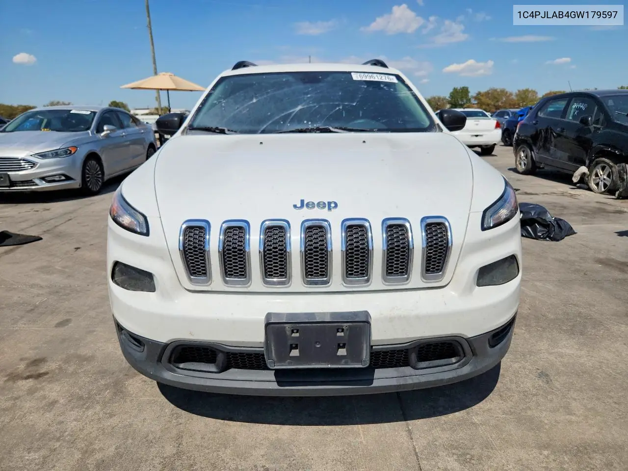 2016 JEEP CHEROKEE VIN 1C4PJLAB4GW179597 — фото 5