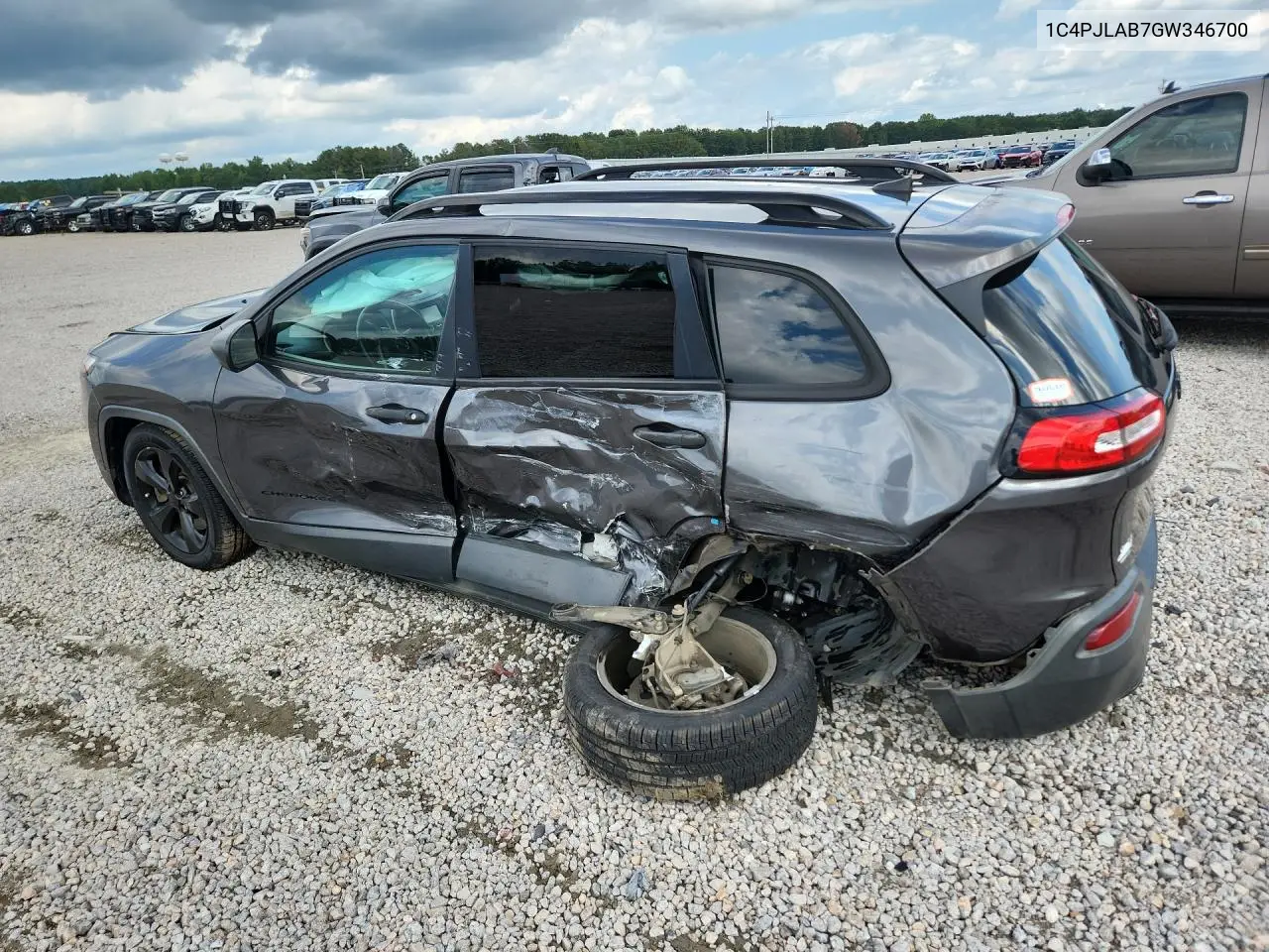 2016 JEEP CHEROKEE VIN 1C4PJLAB7GW346700 — фото 2