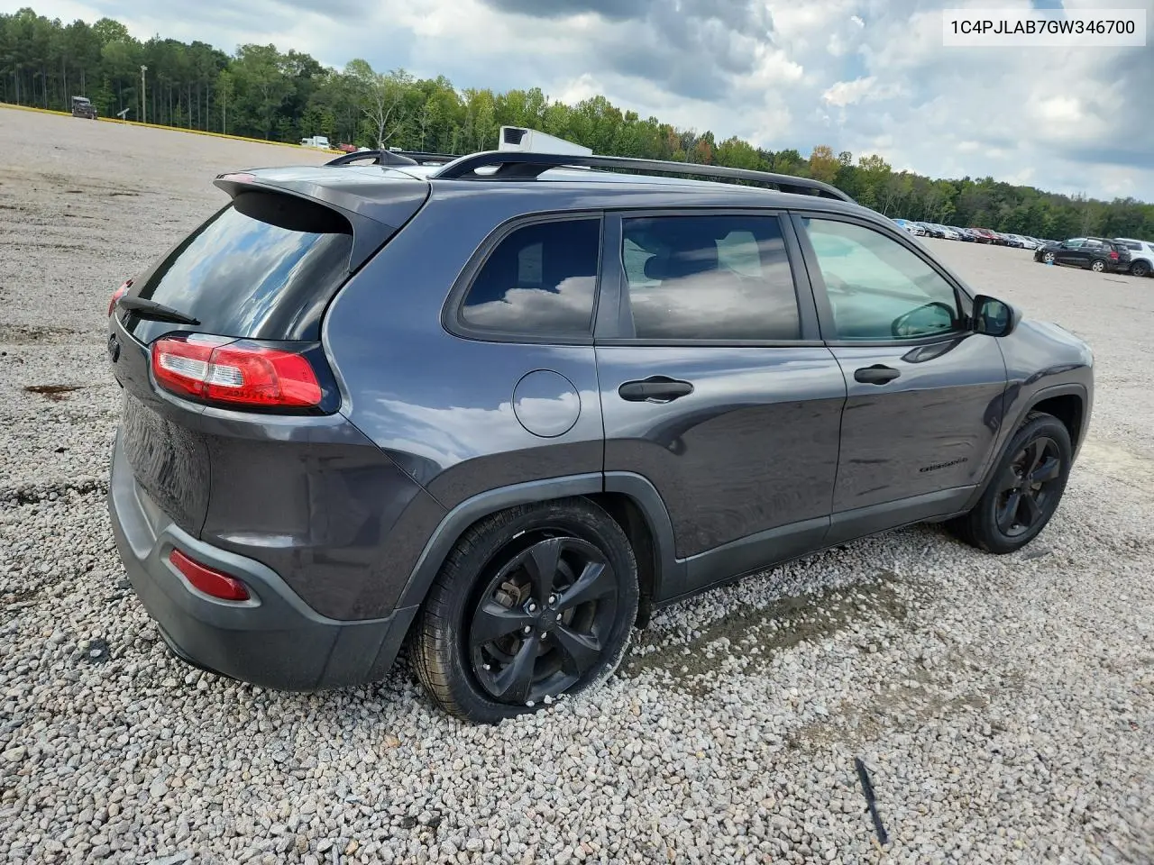 2016 JEEP CHEROKEE VIN 1C4PJLAB7GW346700 — фото 3