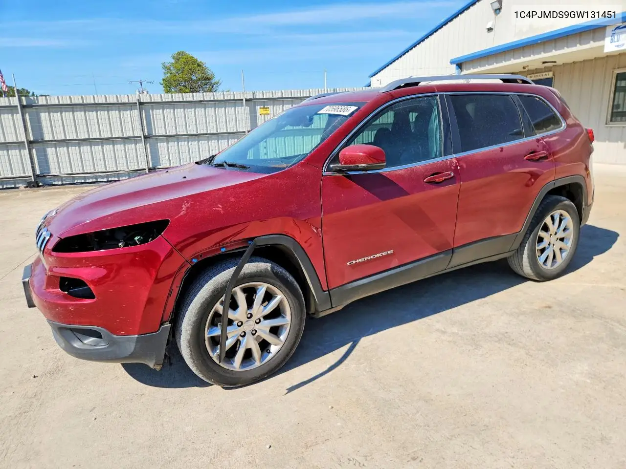 JEEP CHEROKEE 2016, VIN 1C4PJMDS9GW131451