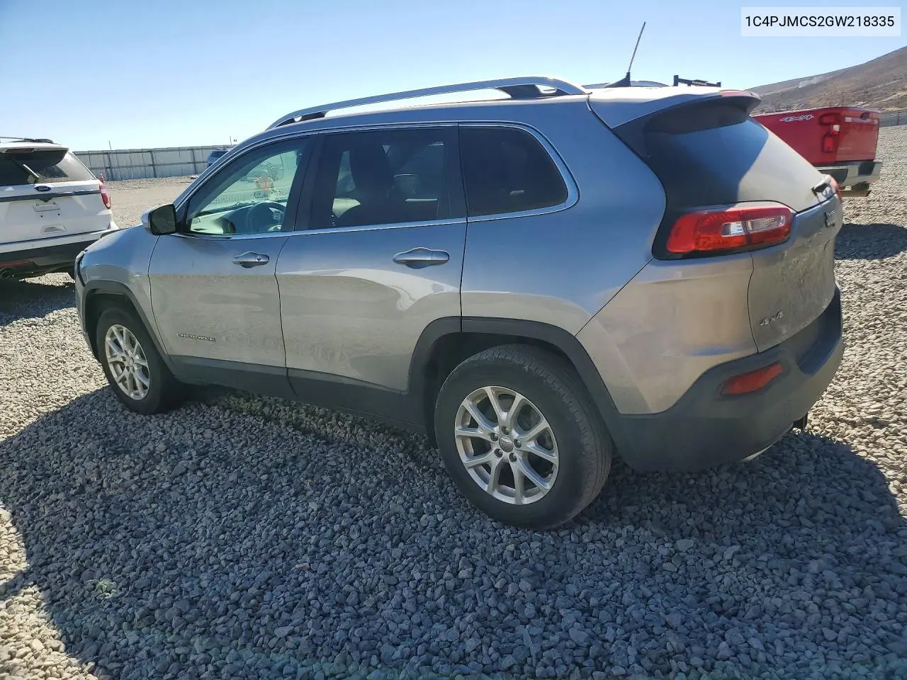2016 JEEP CHEROKEE VIN 1C4PJMCS2GW218335 — фото 2