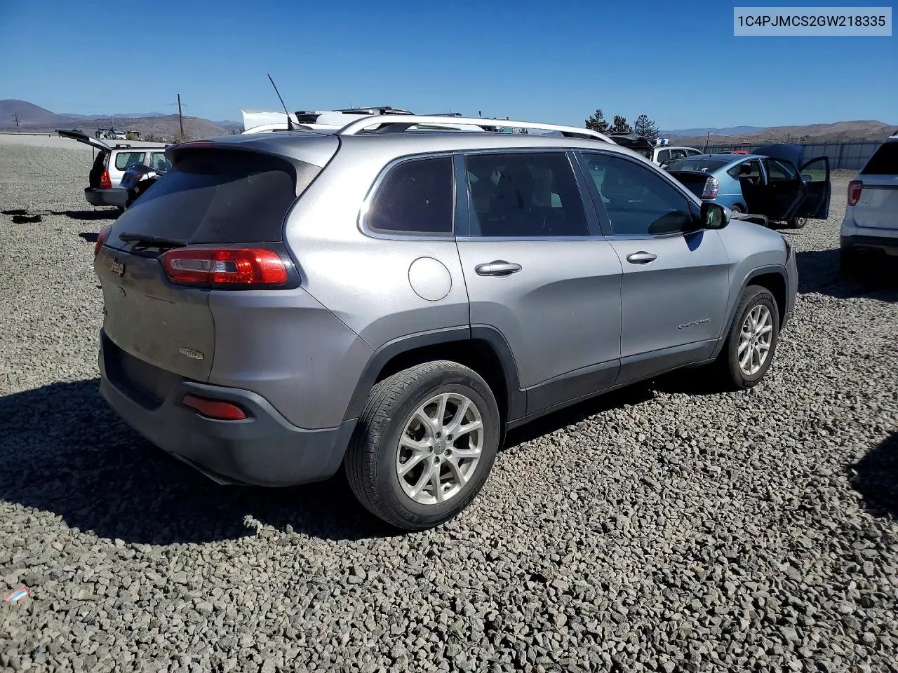 2016 JEEP CHEROKEE VIN 1C4PJMCS2GW218335 — фото 3