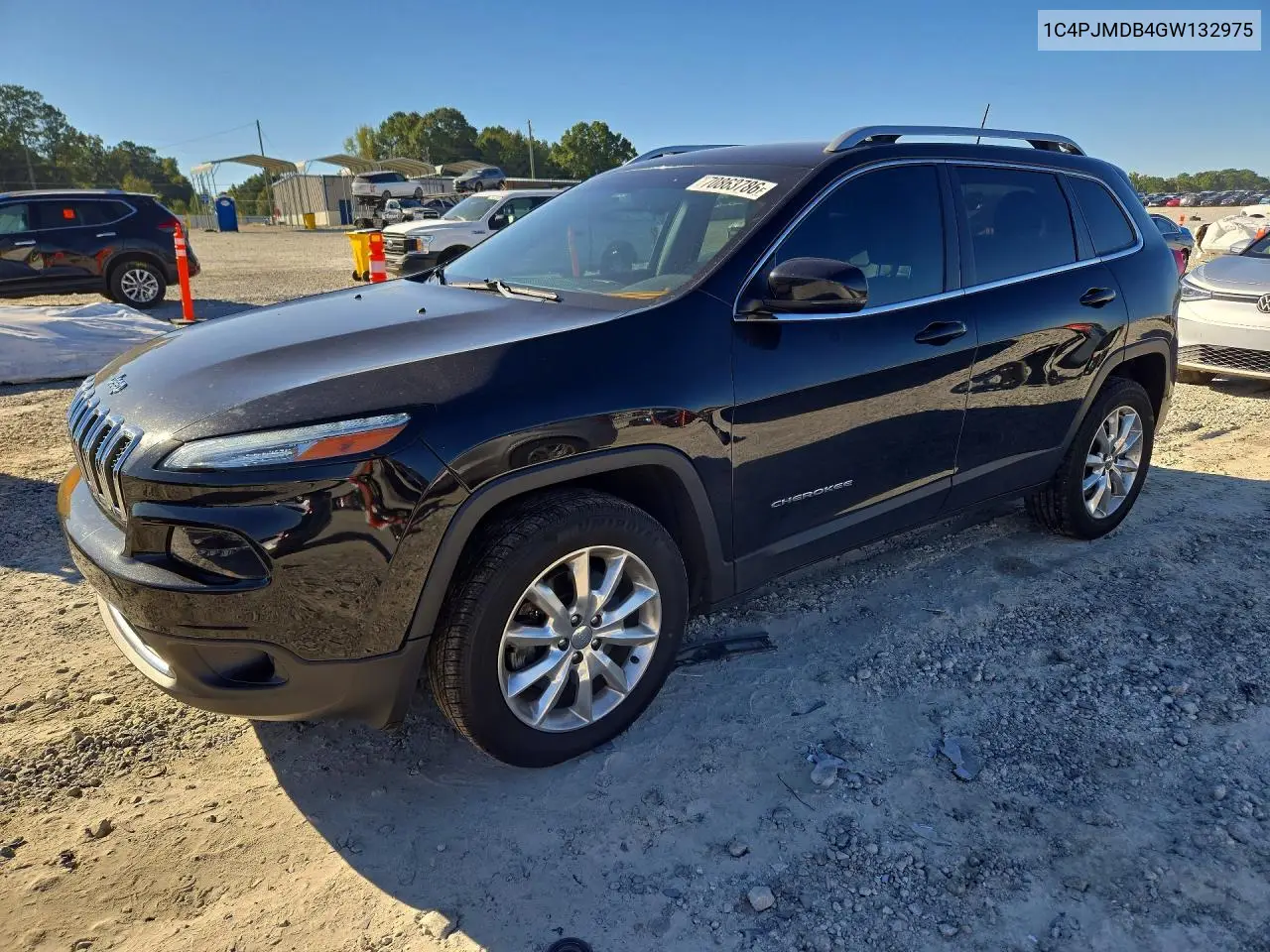 JEEP CHEROKEE 2016, VIN 1C4PJMDB4GW132975
