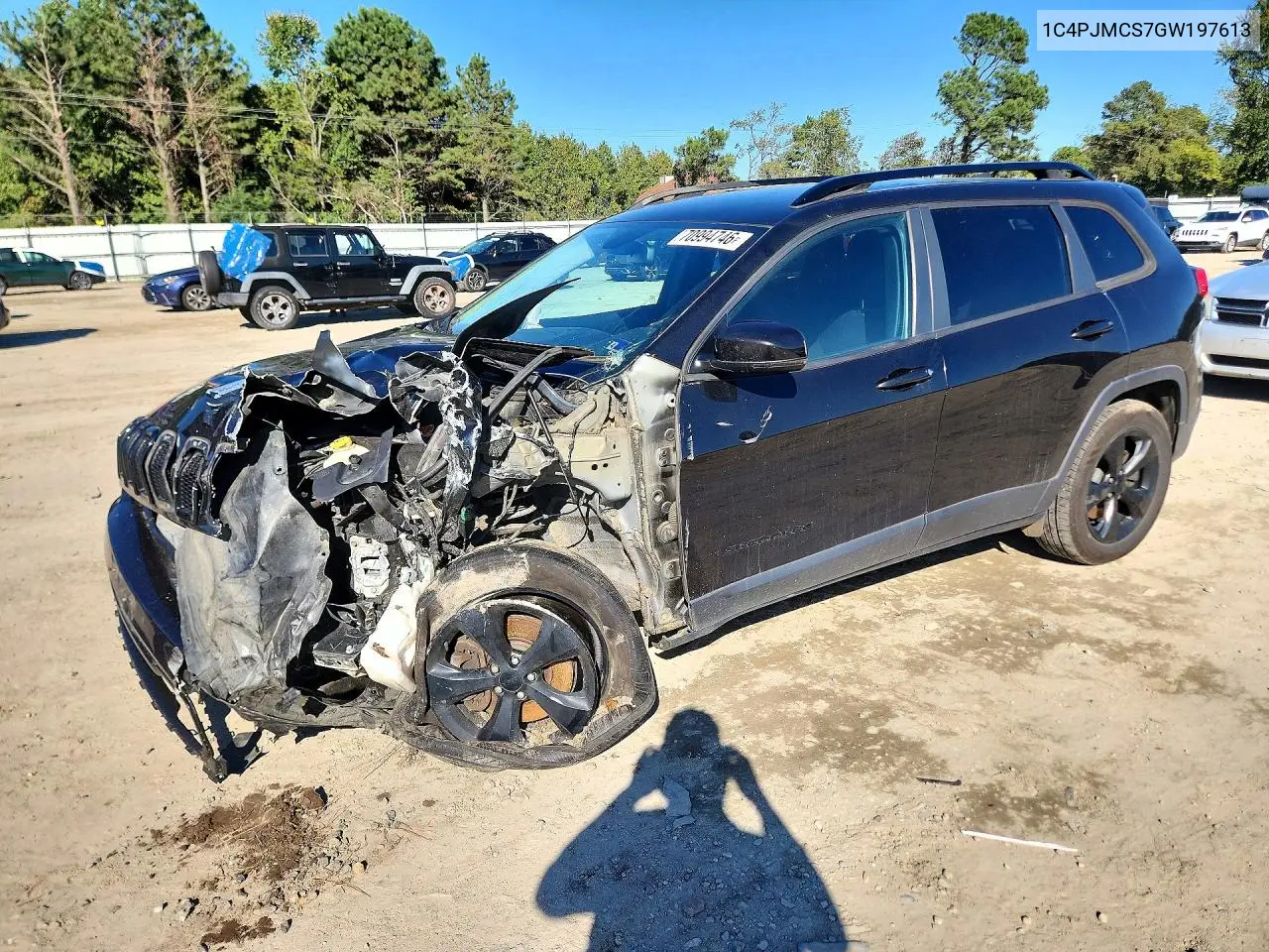 JEEP CHEROKEE 2016, VIN 1C4PJMCS7GW197613