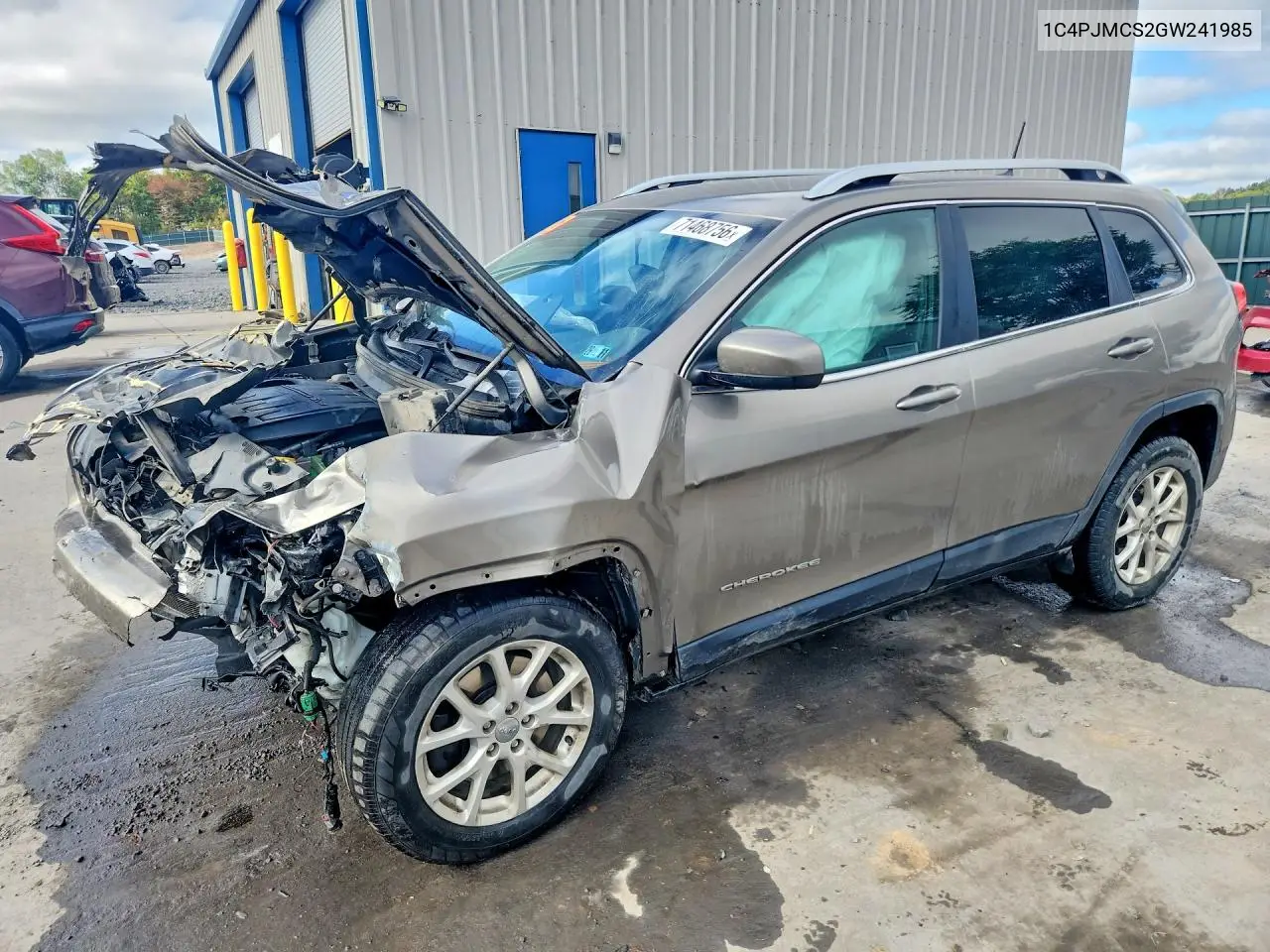 JEEP CHEROKEE 2016, VIN 1C4PJMCS2GW241985