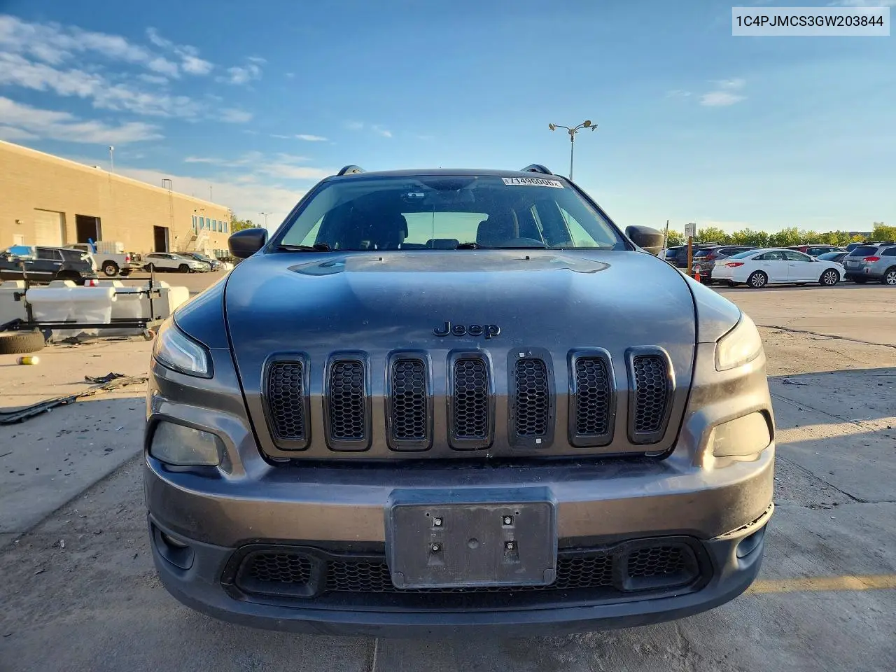 2016 JEEP CHEROKEE VIN 1C4PJMCS3GW203844 — фото 5
