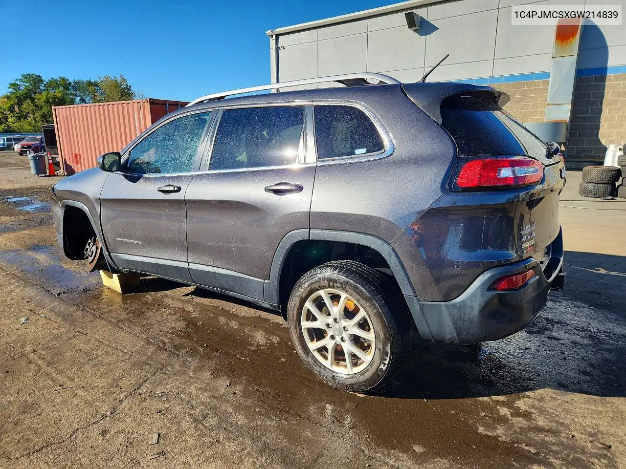 2016 JEEP CHEROKEE VIN 1C4PJMCSXGW214839 — фото 2