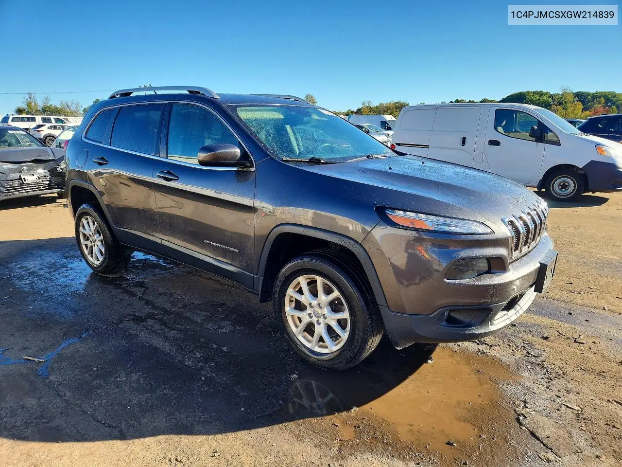 2016 JEEP CHEROKEE VIN 1C4PJMCSXGW214839 — фото 4