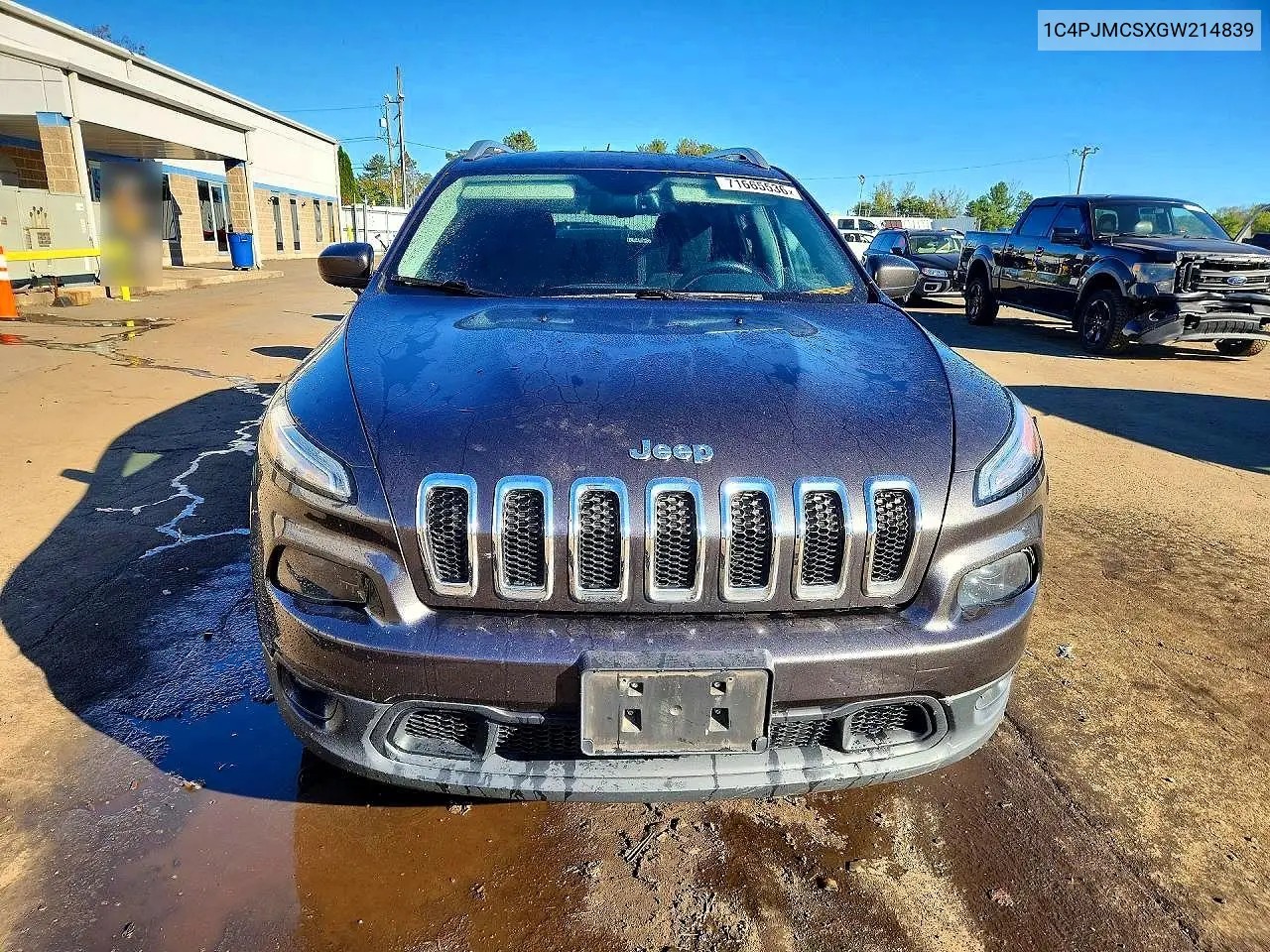 2016 JEEP CHEROKEE VIN 1C4PJMCSXGW214839 — фото 5