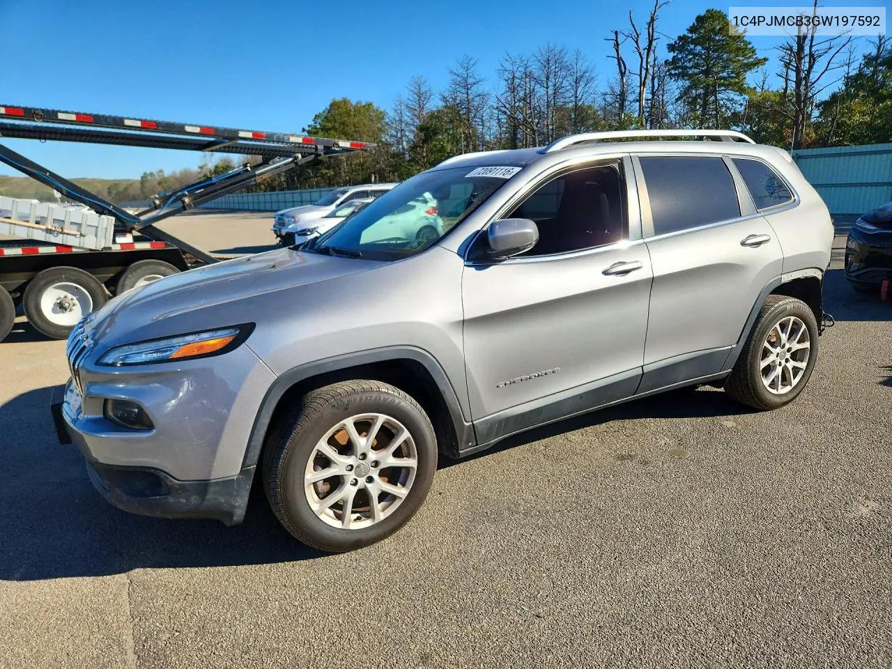 JEEP CHEROKEE 2016, VIN 1C4PJMCB3GW197592
