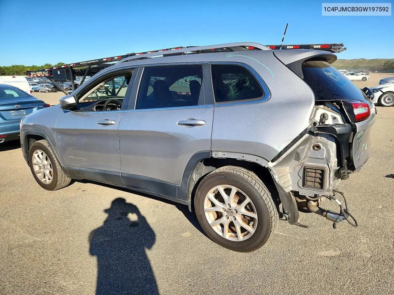 2016 JEEP CHEROKEE VIN 1C4PJMCB3GW197592 — фото 2