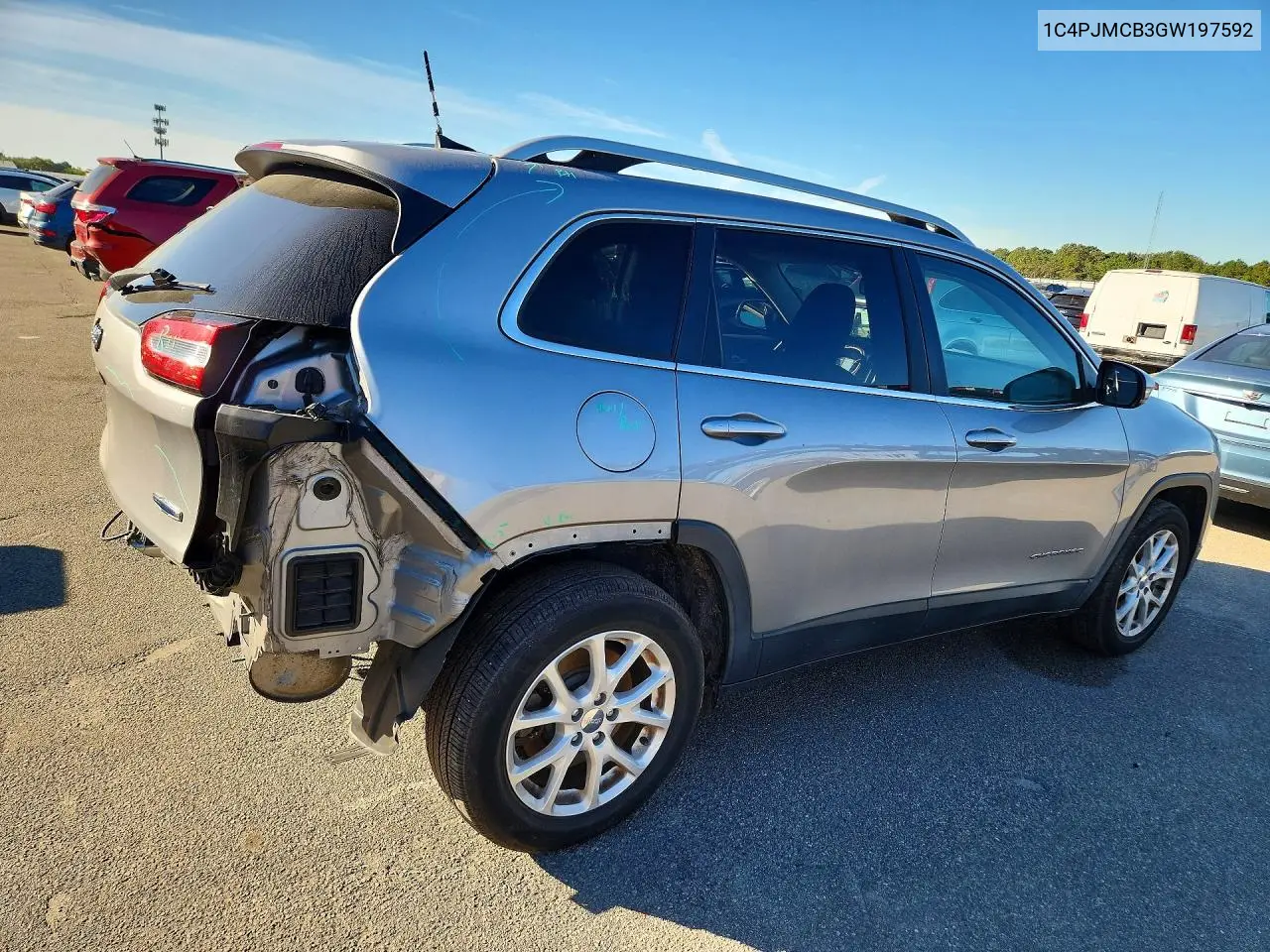 2016 JEEP CHEROKEE VIN 1C4PJMCB3GW197592 — фото 3