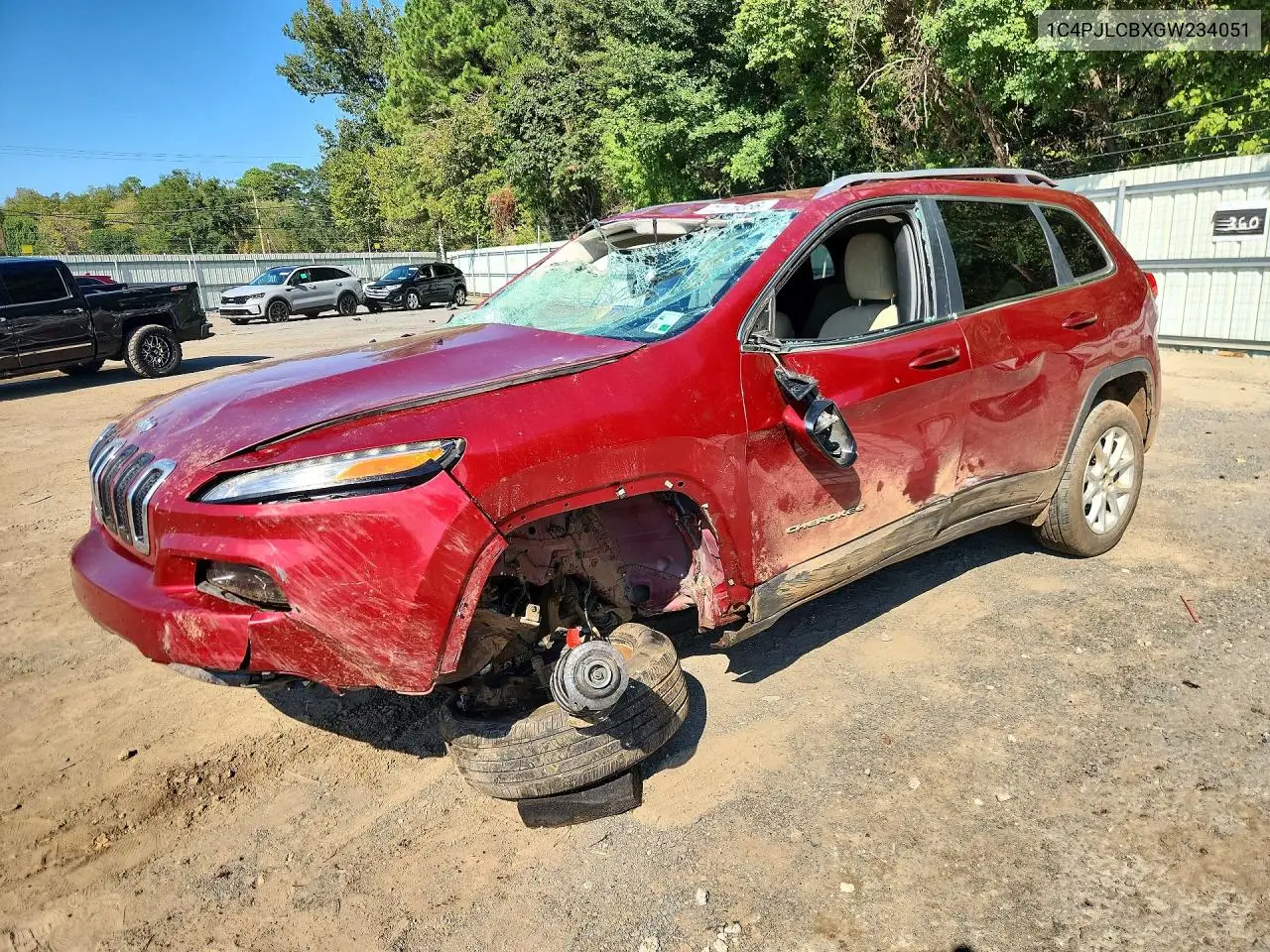 JEEP CHEROKEE 2016, VIN 1C4PJLCBXGW234051