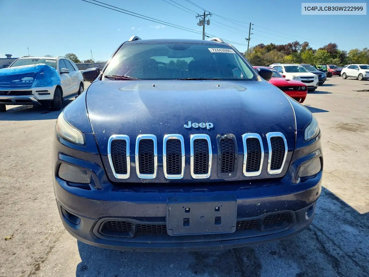 2016 JEEP CHEROKEE VIN 1C4PJLCB3GW222999 — фото 5