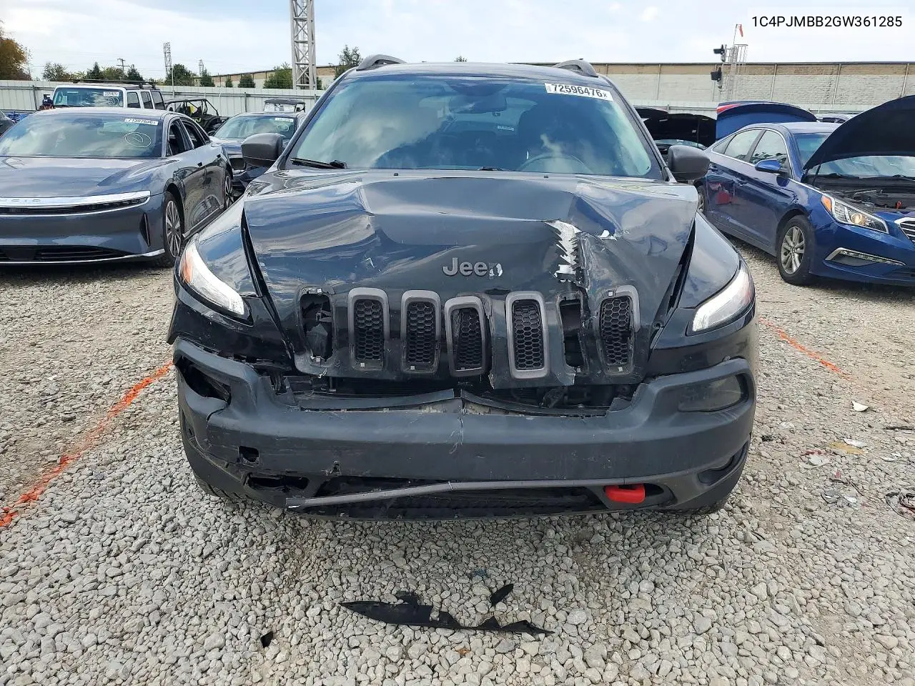 2016 JEEP CHEROKEE VIN 1C4PJMBB2GW361285 — фото 5
