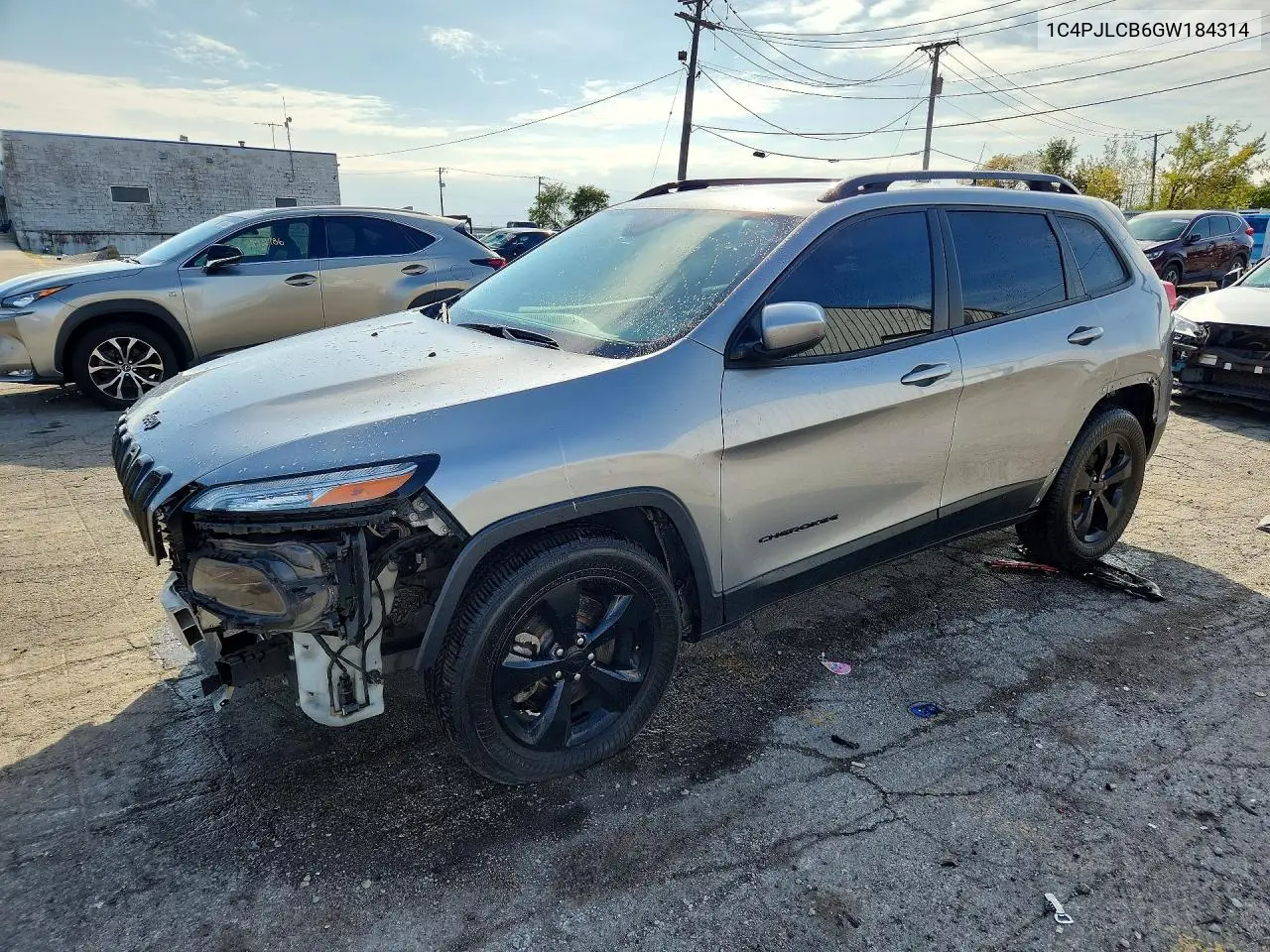 JEEP CHEROKEE 2016, VIN 1C4PJLCB6GW184314