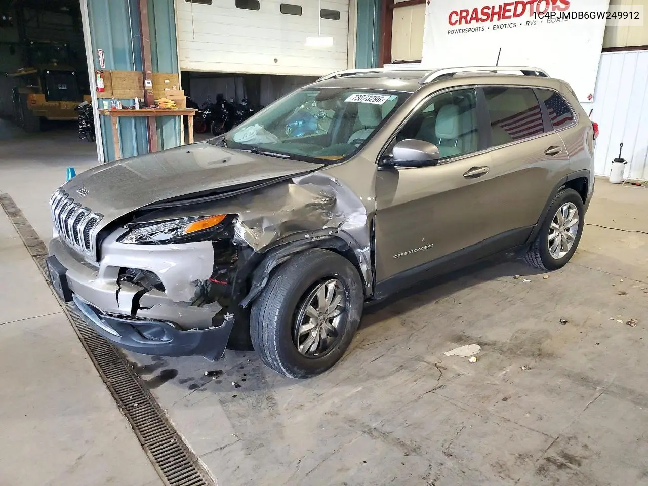 JEEP CHEROKEE 2016, VIN 1C4PJMDB6GW249912