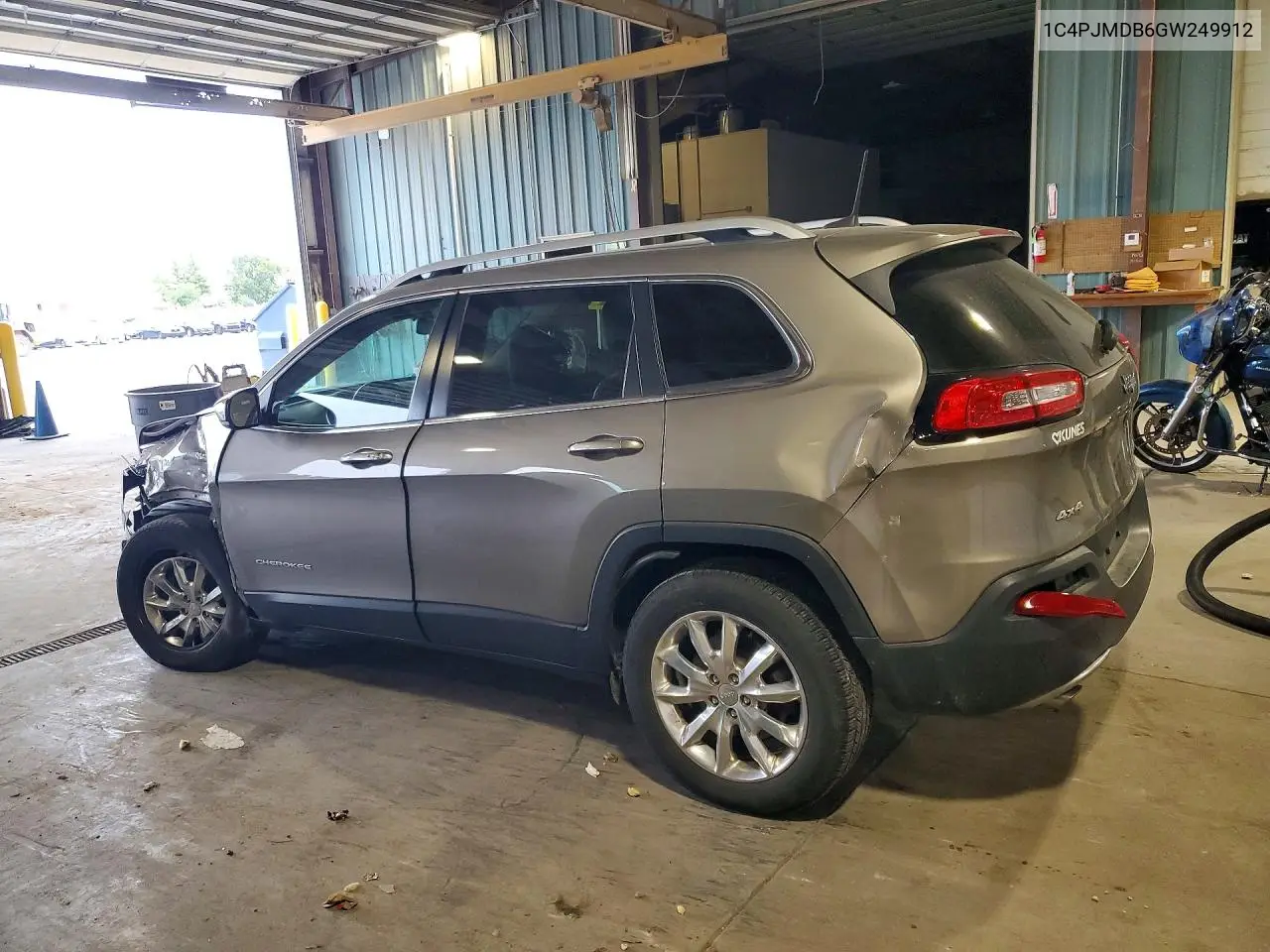 2016 JEEP CHEROKEE VIN 1C4PJMDB6GW249912 — фото 2