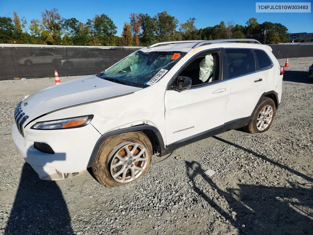 JEEP CHEROKEE 2016, VIN 1C4PJLCS1GW303483