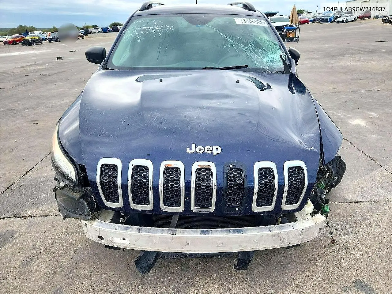 2016 JEEP CHEROKEE VIN 1C4PJLAB9GW216837 — фото 5