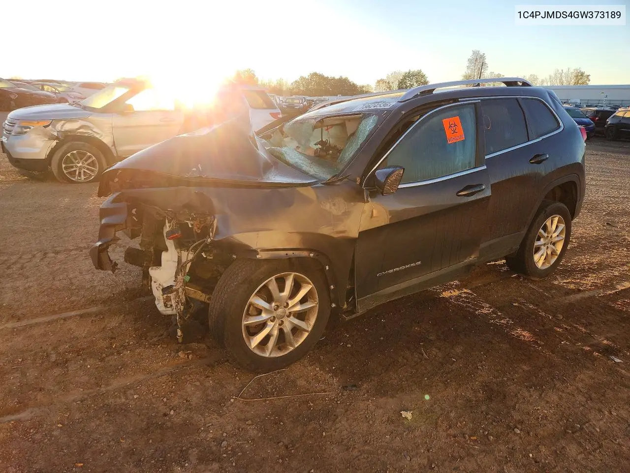 JEEP CHEROKEE 2016, VIN 1C4PJMDS4GW373189
