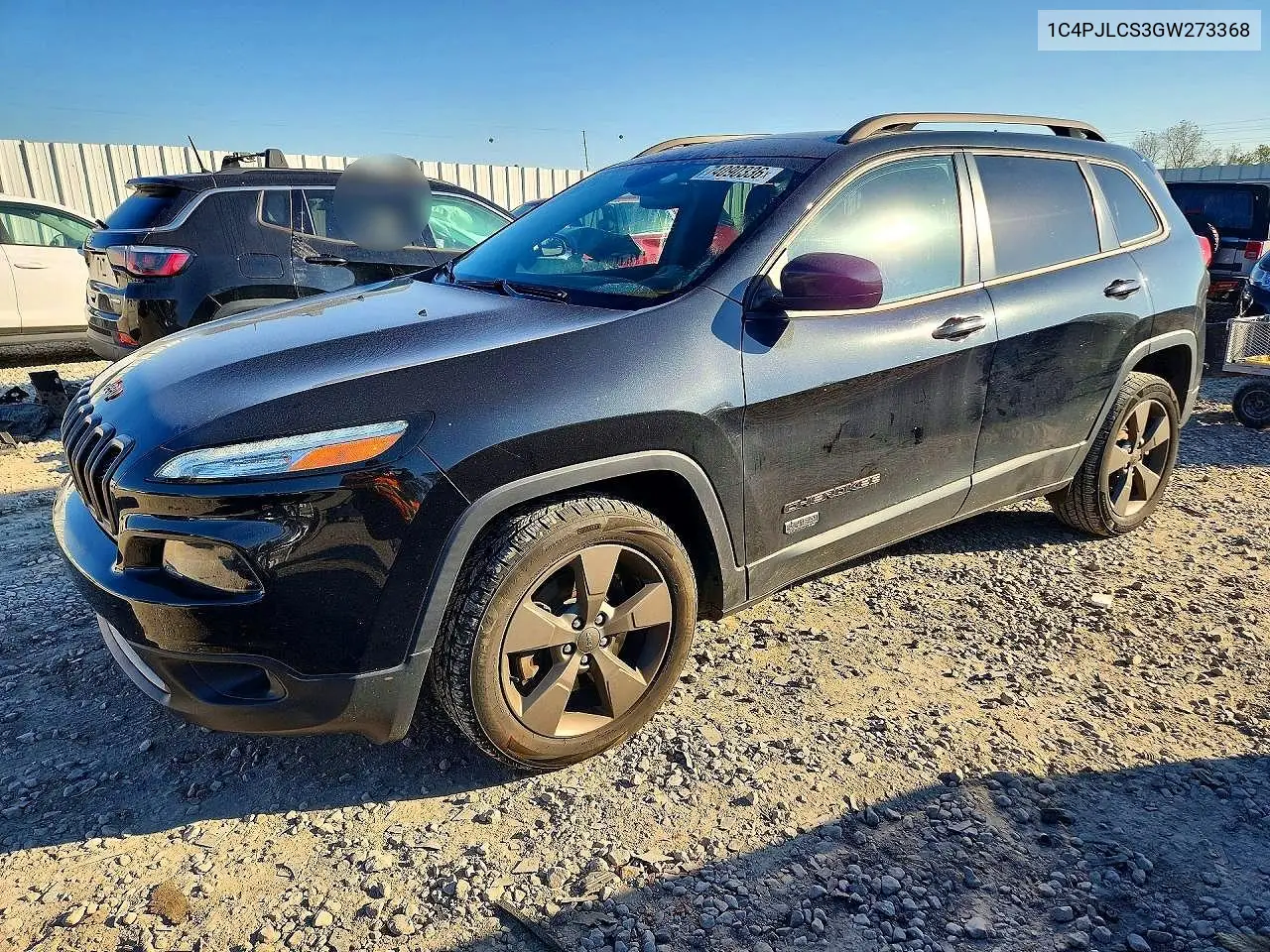 JEEP CHEROKEE 2016, VIN 1C4PJLCS3GW273368