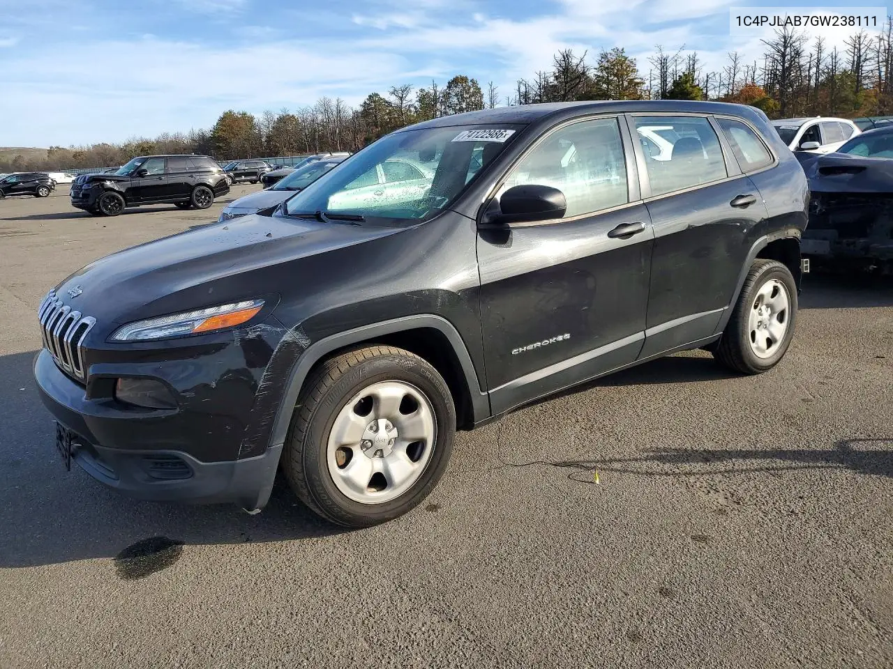 JEEP CHEROKEE 2016, VIN 1C4PJLAB7GW238111