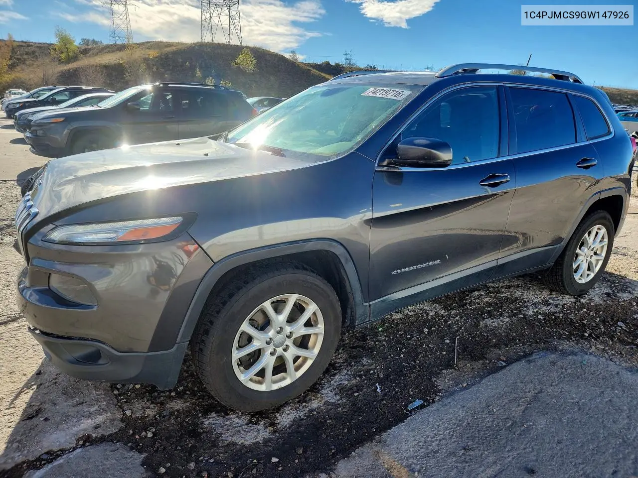 JEEP CHEROKEE 2016, VIN 1C4PJMCS9GW147926