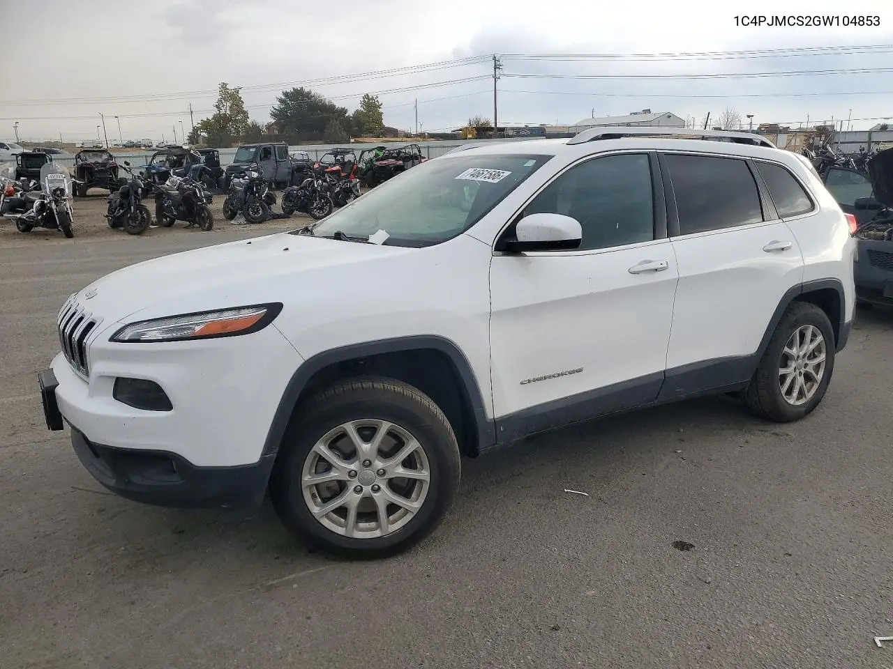 JEEP CHEROKEE 2016, VIN 1C4PJMCS2GW104853