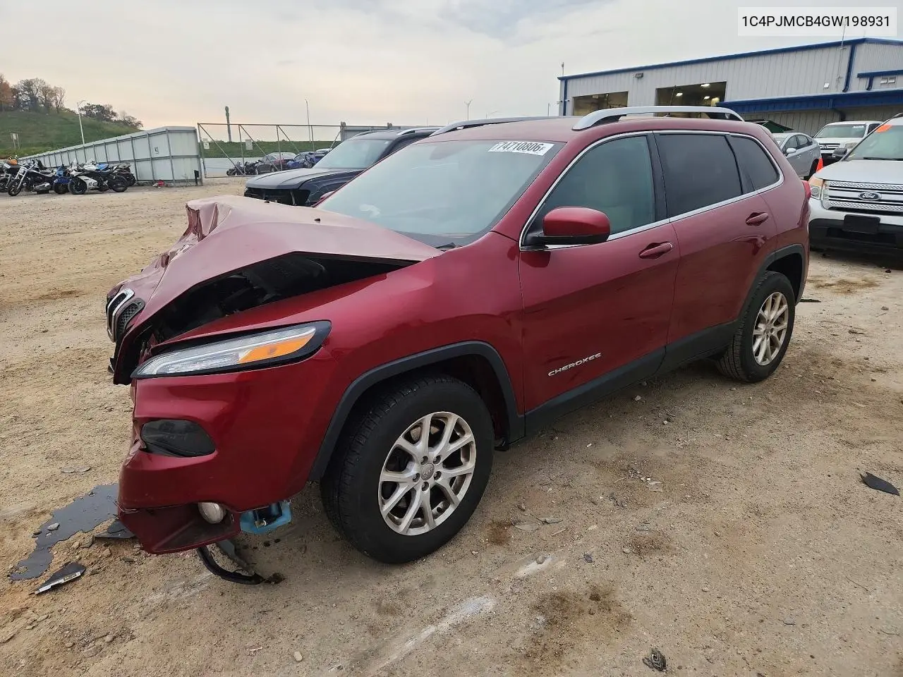 JEEP CHEROKEE 2016, VIN 1C4PJMCB4GW198931