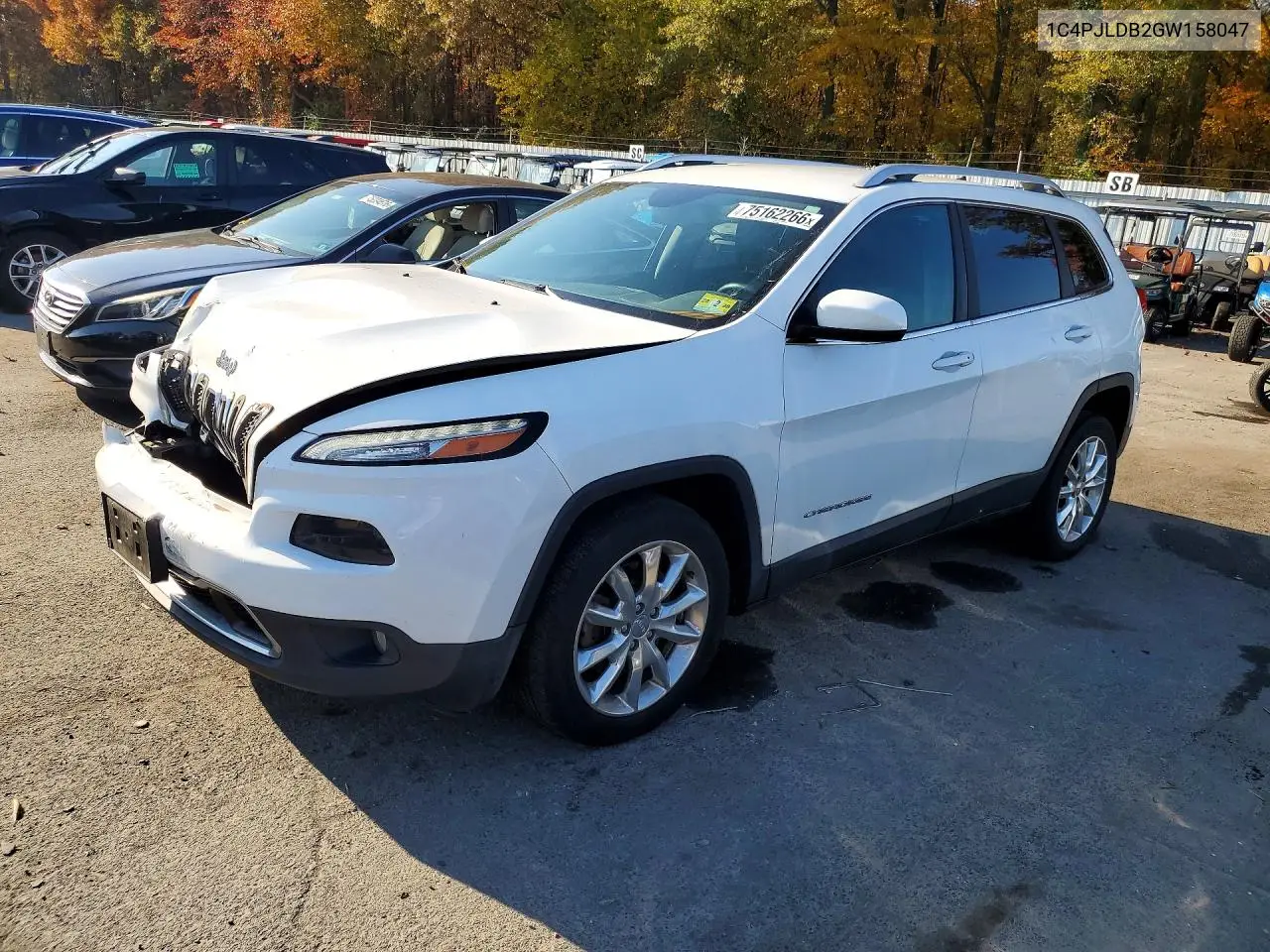 JEEP CHEROKEE 2016, VIN 1C4PJLDB2GW158047