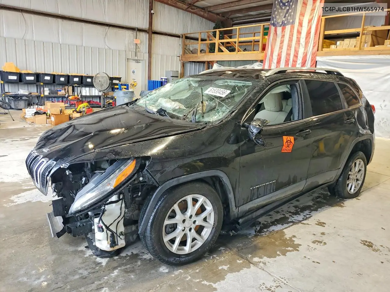 JEEP CHEROKEE 2017, VIN 1C4PJLCB1HW565974