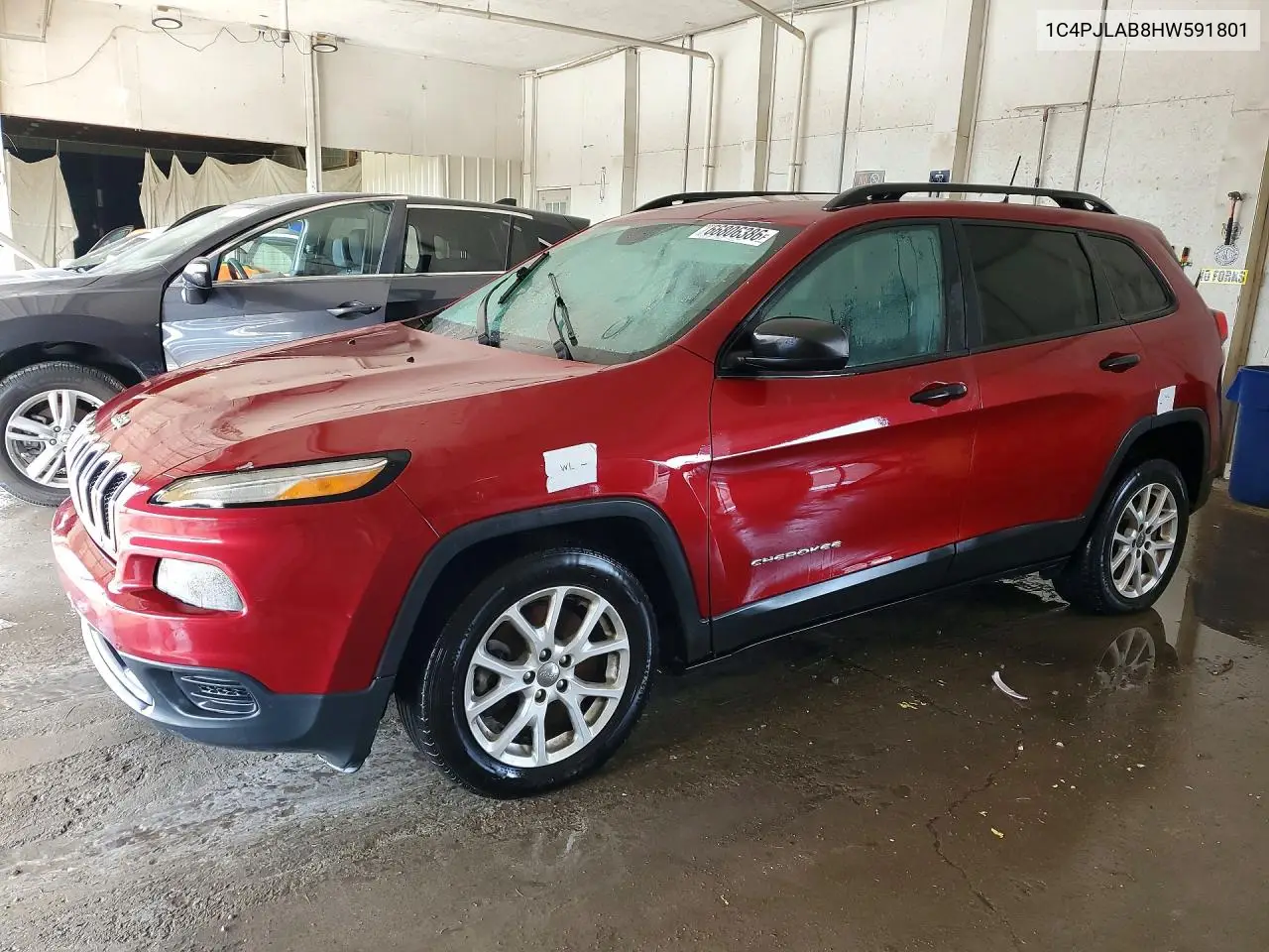 JEEP CHEROKEE 2017, VIN 1C4PJLAB8HW591801