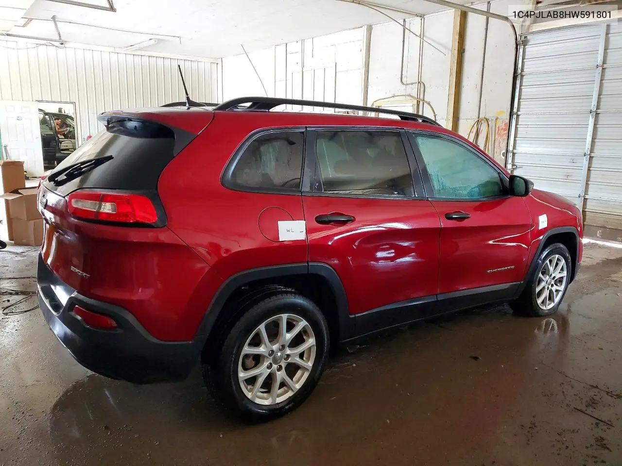 2017 JEEP CHEROKEE VIN 1C4PJLAB8HW591801 — фото 3