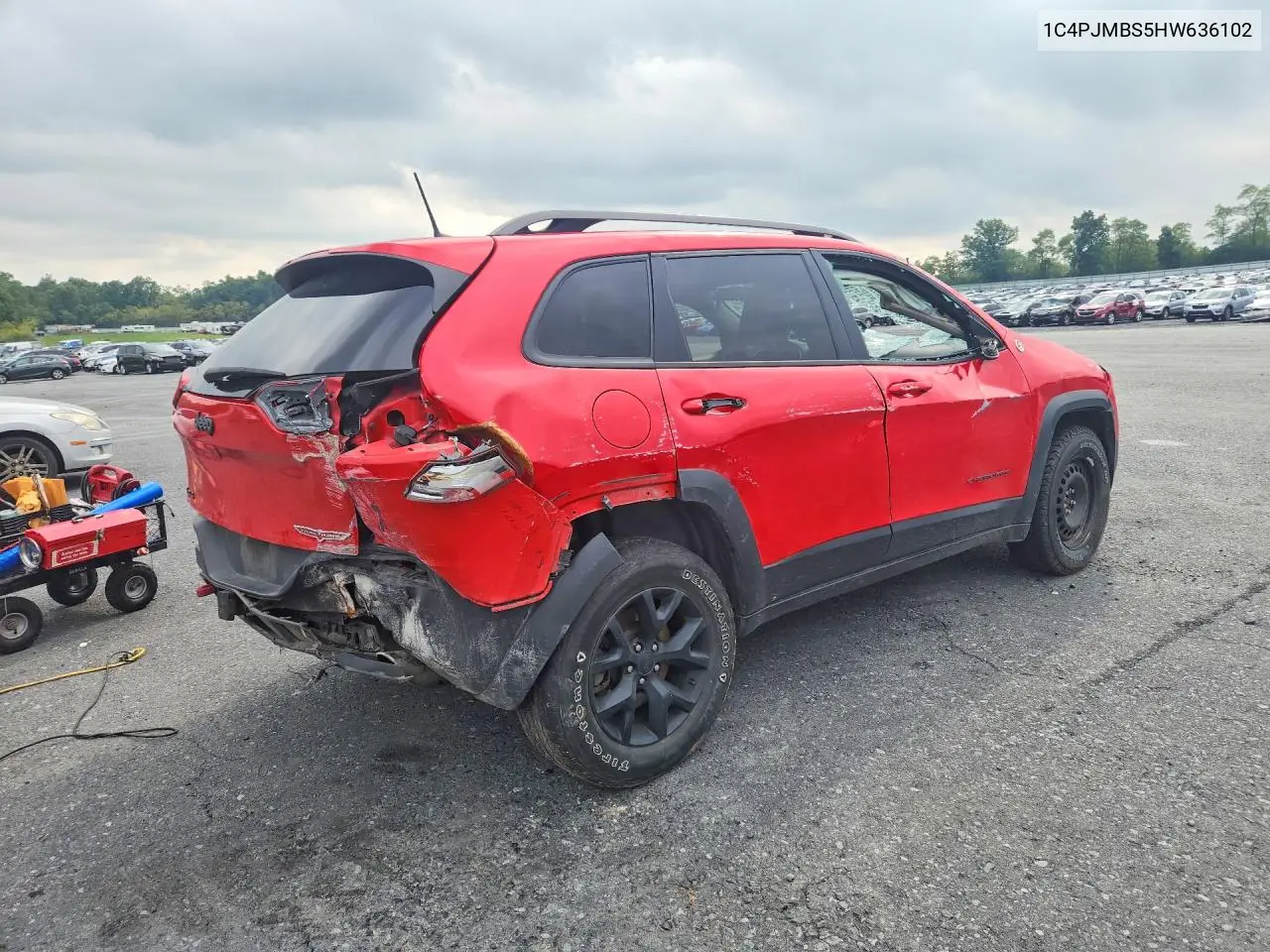 2017 JEEP CHEROKEE VIN 1C4PJMBS5HW636102 — фото 3