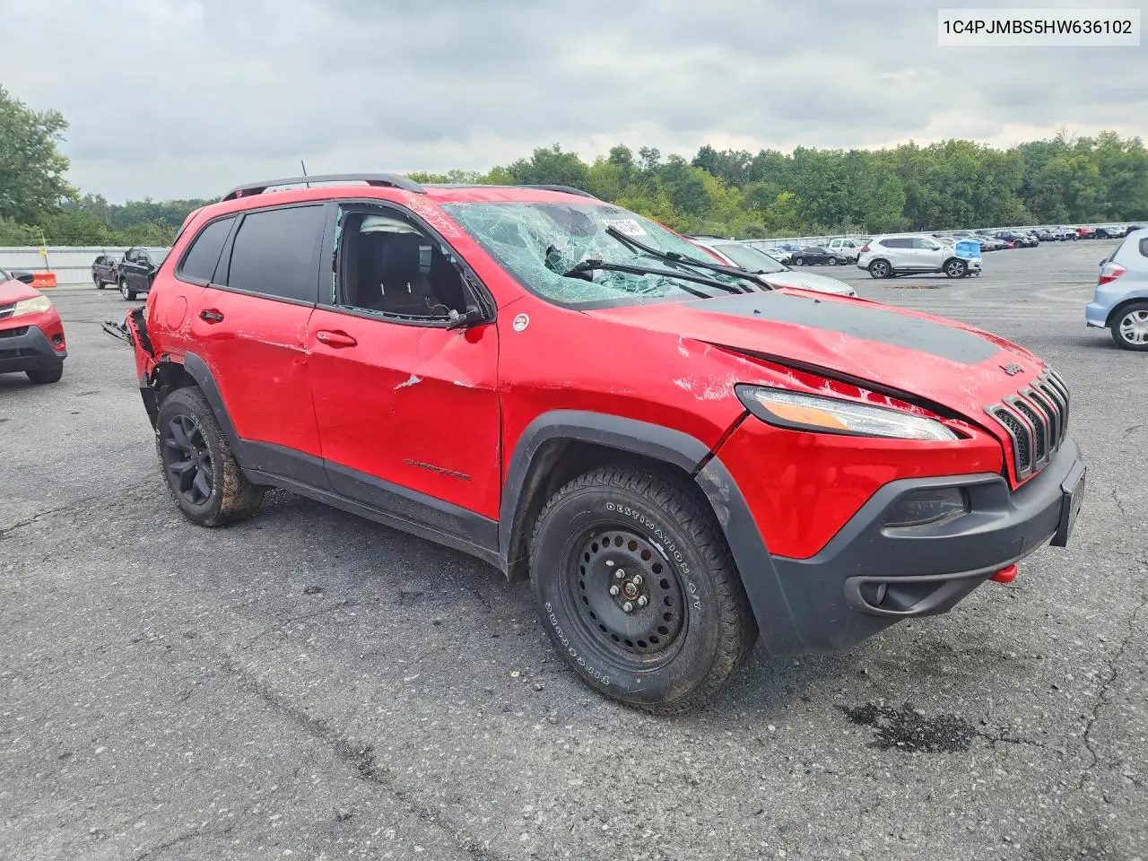 2017 JEEP CHEROKEE VIN 1C4PJMBS5HW636102 — фото 4