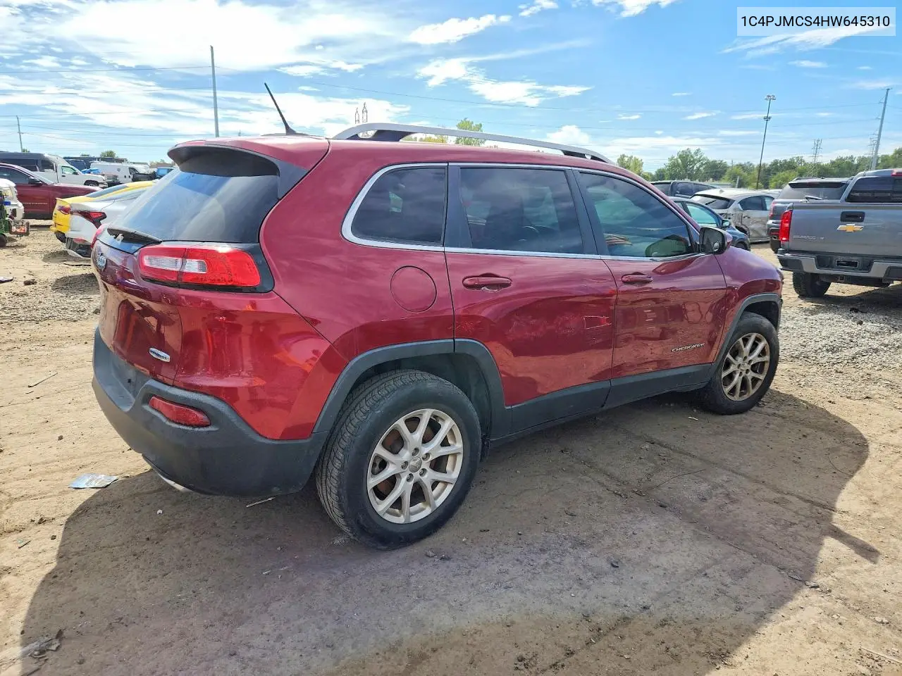 2017 JEEP CHEROKEE VIN 1C4PJMCS4HW645310 — фото 3