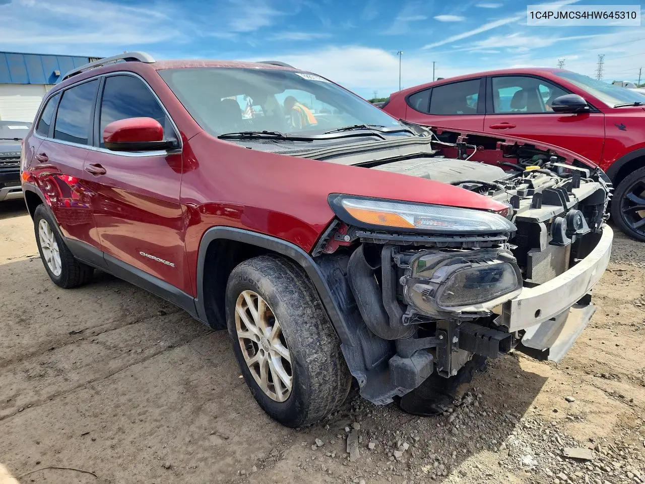 2017 JEEP CHEROKEE VIN 1C4PJMCS4HW645310 — фото 4