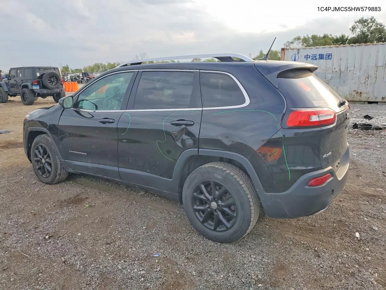 2017 JEEP CHEROKEE VIN 1C4PJMCS5HW579883 — фото 2