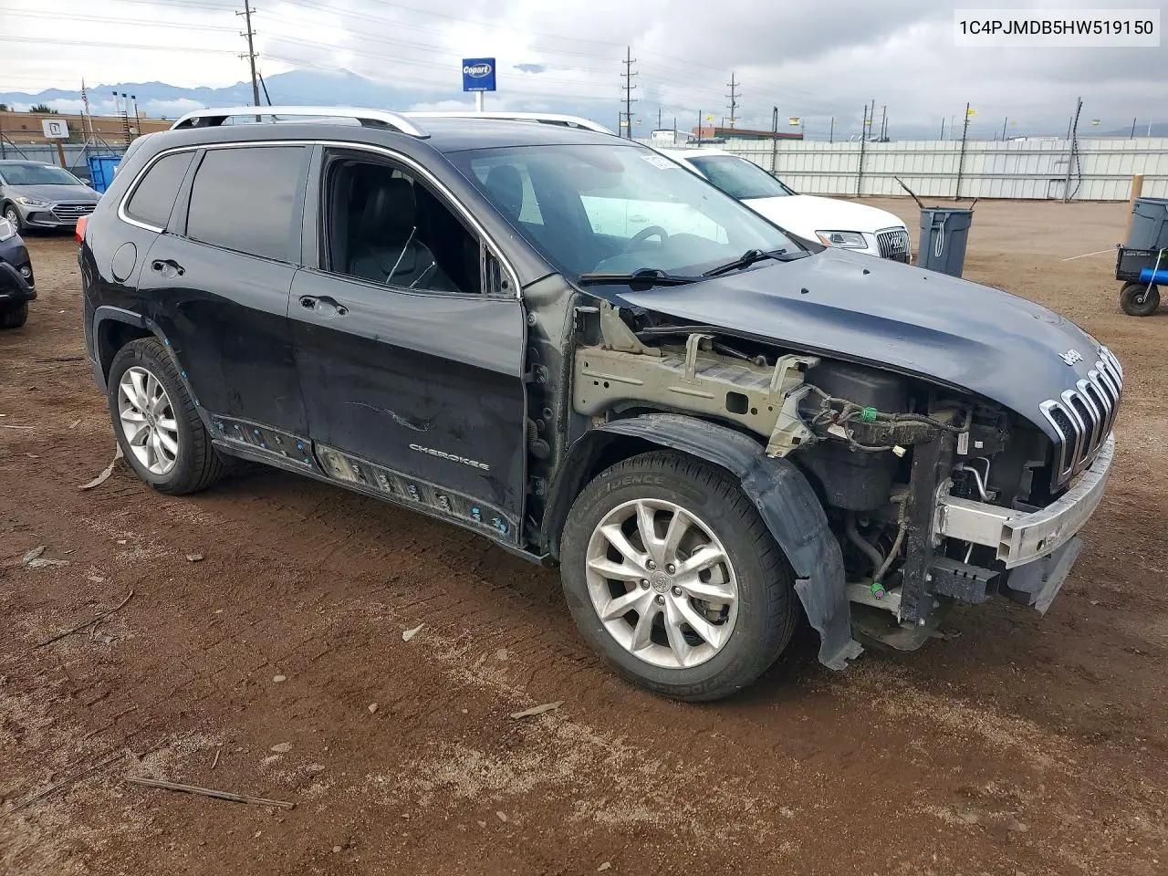 2017 JEEP CHEROKEE VIN 1C4PJMDB5HW519150 — фото 4