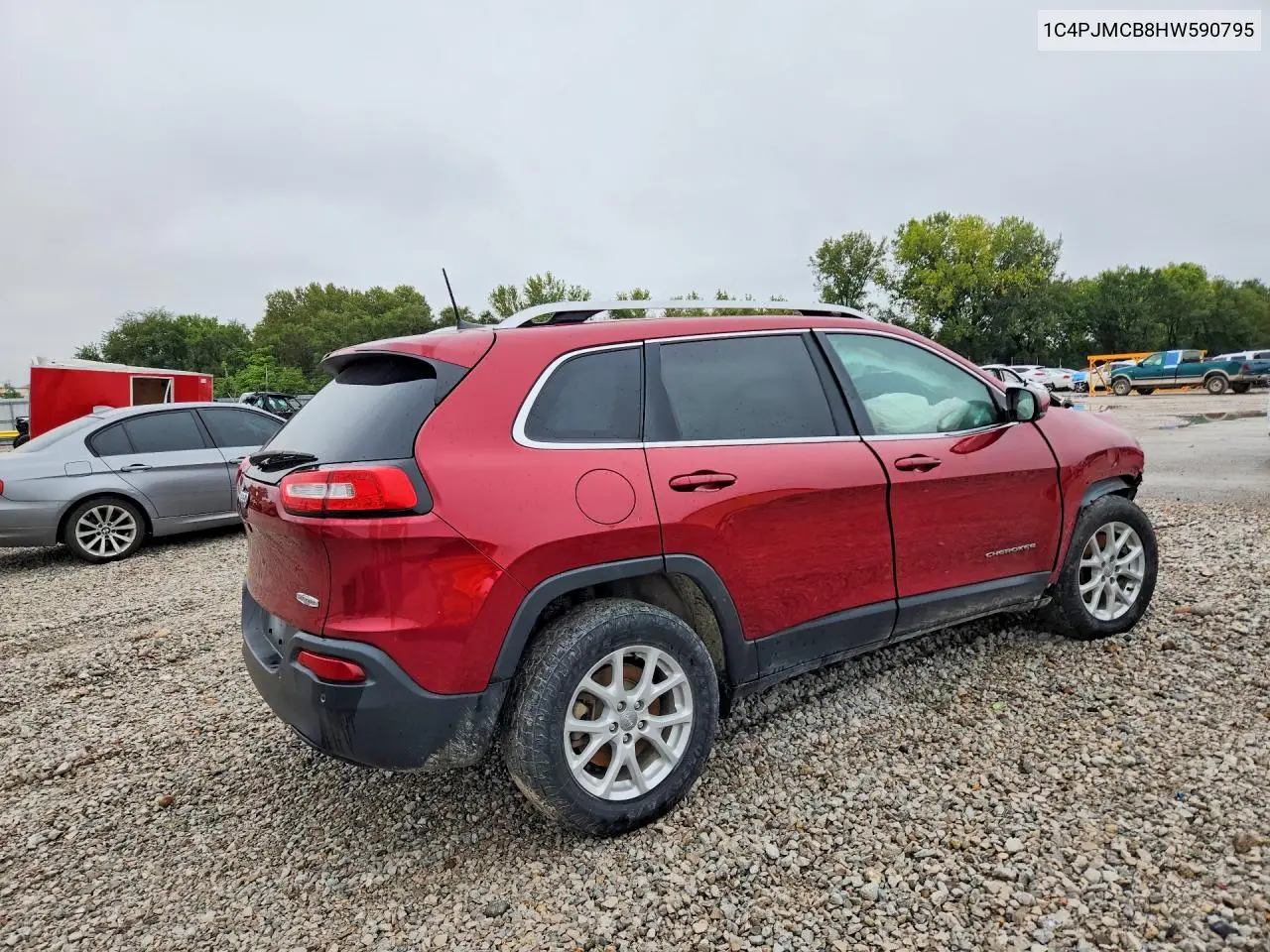 2017 JEEP CHEROKEE VIN 1C4PJMCB8HW590795 — фото 3