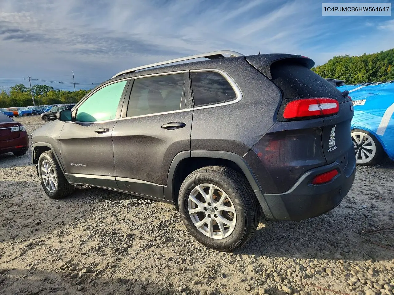 2017 JEEP CHEROKEE VIN 1C4PJMCB6HW564647 — фото 2