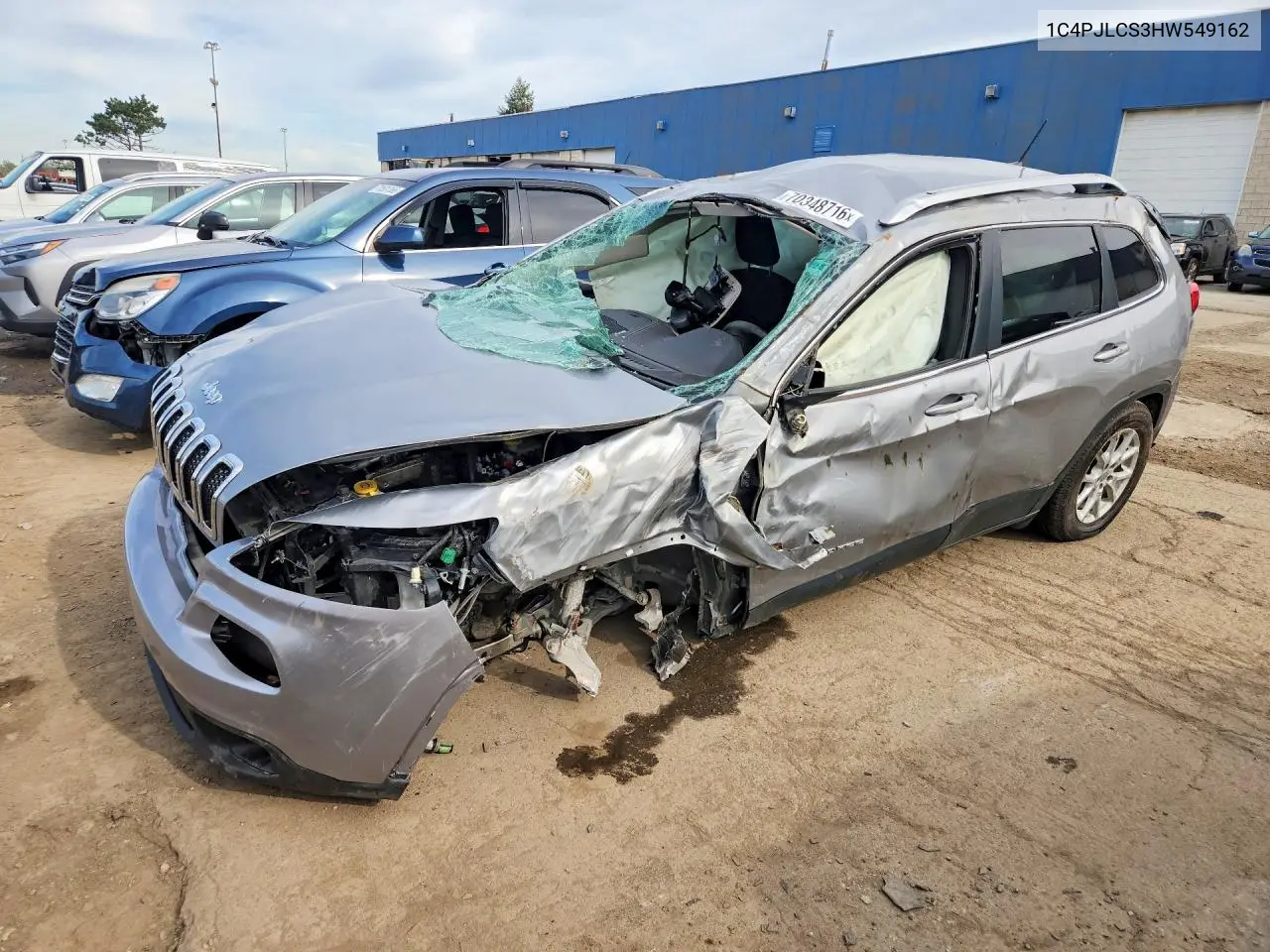 JEEP CHEROKEE 2017, VIN 1C4PJLCS3HW549162