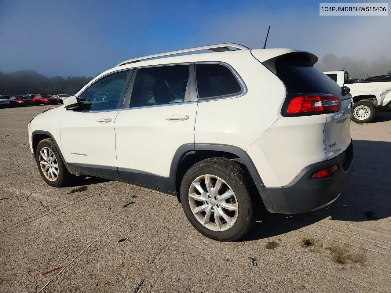 2017 JEEP CHEROKEE VIN 1C4PJMDB5HW515406 — фото 2