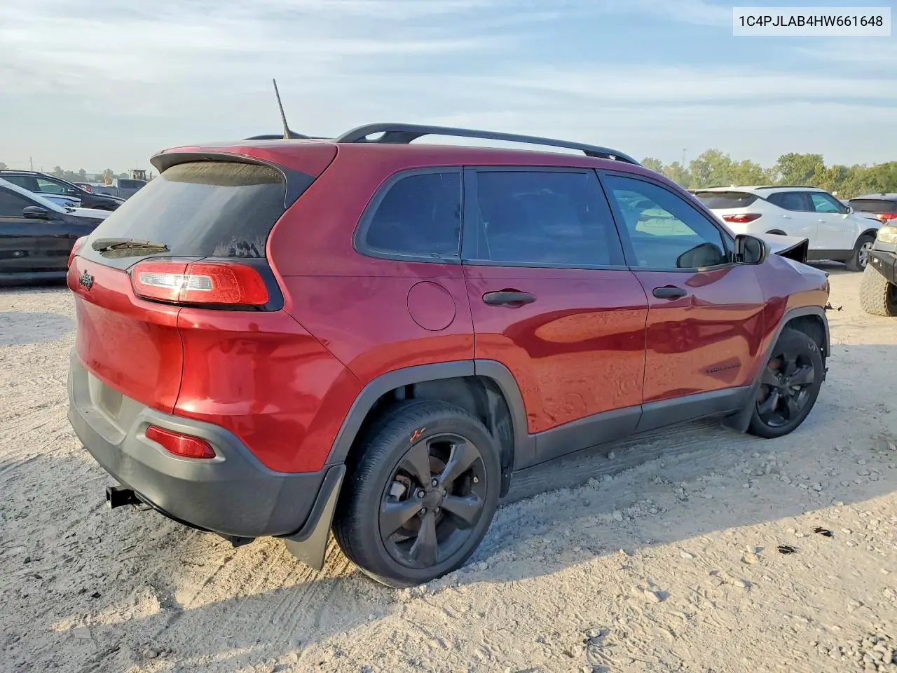 2017 JEEP CHEROKEE VIN 1C4PJLAB4HW661648 — фото 3